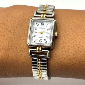 Vintage Silver & Gold Timex Watch
